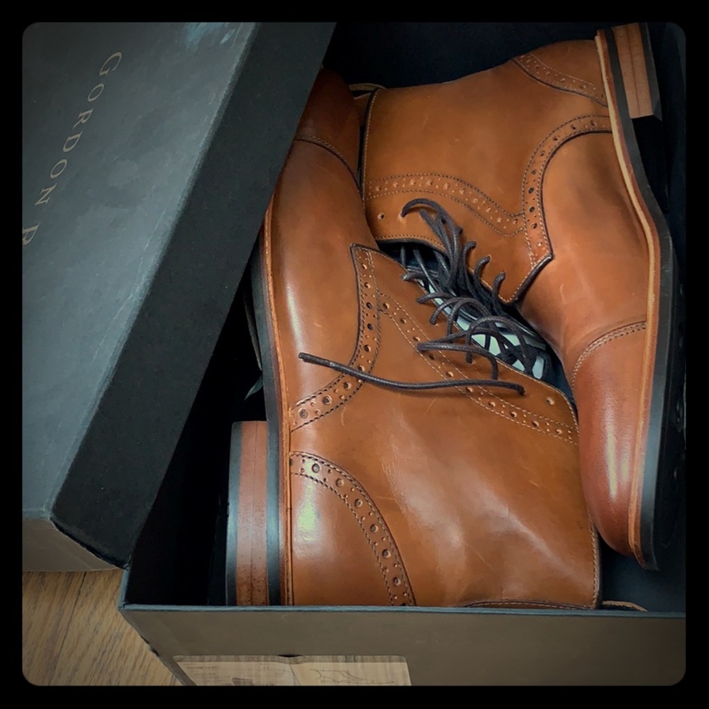 Gordon Rush Horton Lace Up Cap Toe Boot